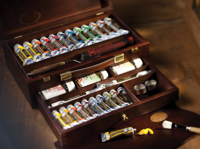 Rembrandt Set de pinturas al óleo Master en caja de madera Rembrandt Set de pinturas al óleo Master en caja de madera